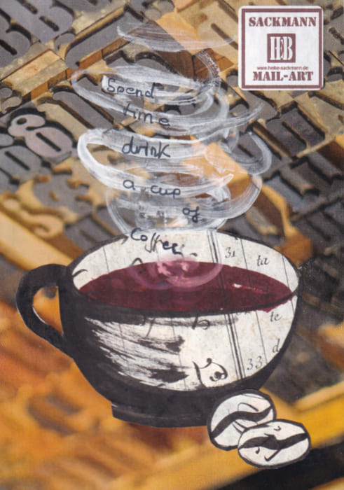 Postkarte Mail-Art Heike Sackmann