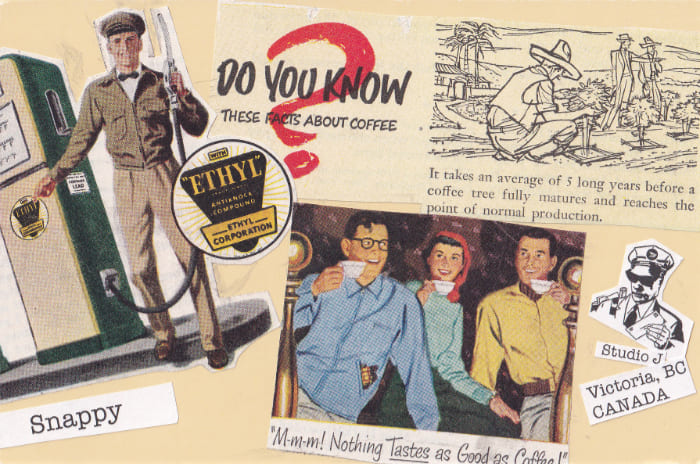 Mail-Art Postkarte Snappy